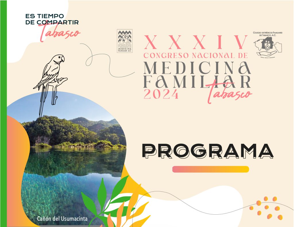 Programa Oficial “XXXIV Congreso Nacional de Medicina Familiar” – Tabasco 2024